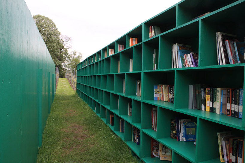 bookyard an outdoor library by massimo bartolini